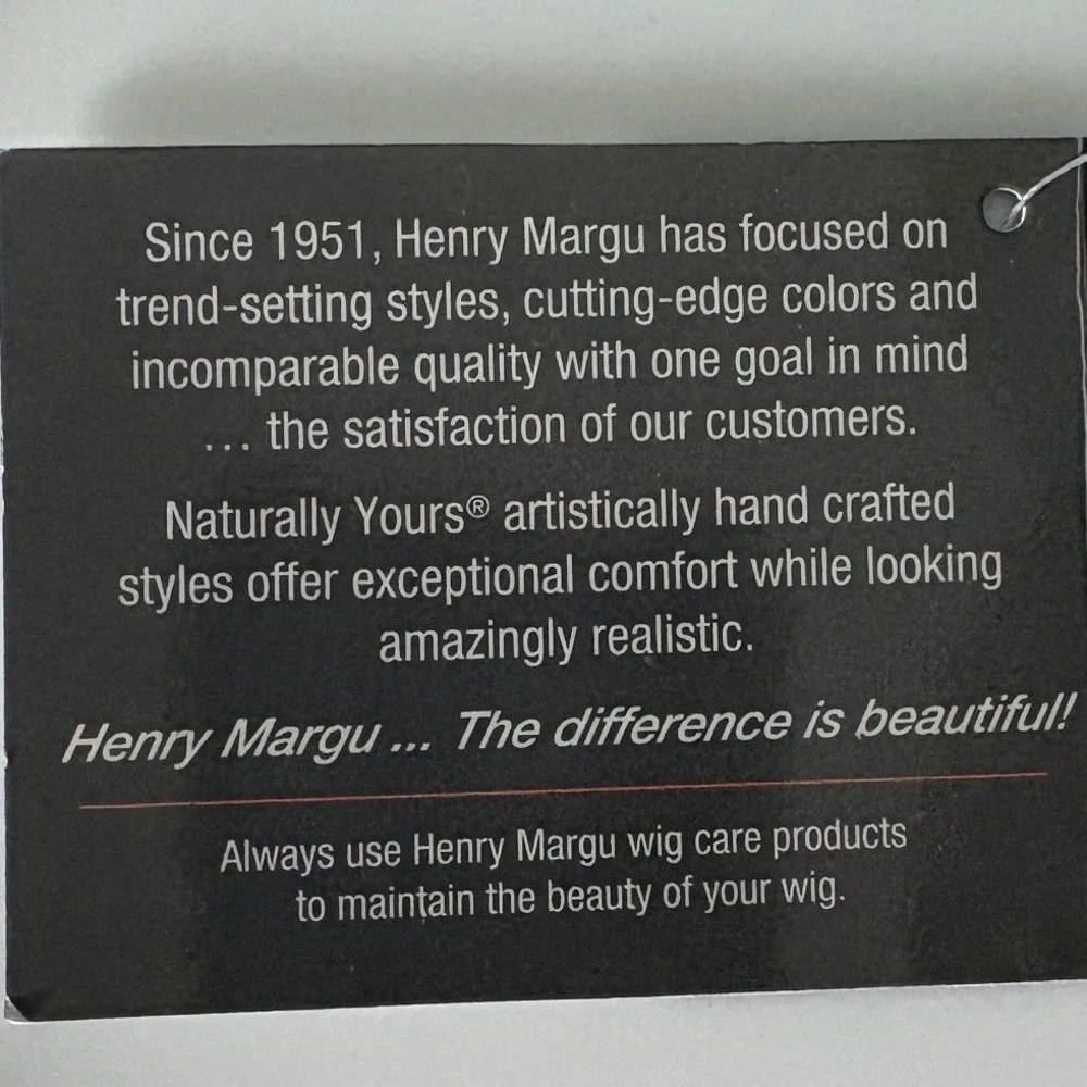 Henry Margu Iris Synthetic Wig Short Straight Grey‎ with Brown Highlights 56 NWT